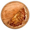 1/2 Cheese & Onion Deep Fried Pizza
