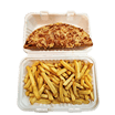 1/2 Cheese & Tomato Deep Fried Pizza